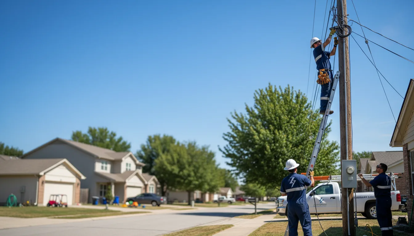 Residential electrician providing installation services in Murdock, NE